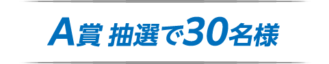 A賞 抽選で3名様