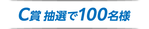 C賞 抽選で100名様