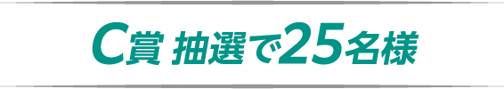 B賞 抽選で25名様