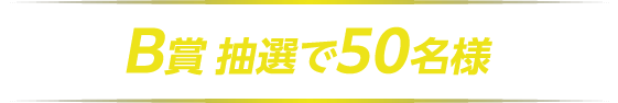 B賞 抽選50名様