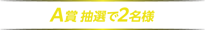 A賞 抽選で2名様