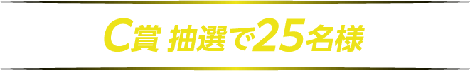 B賞 抽選で25名様