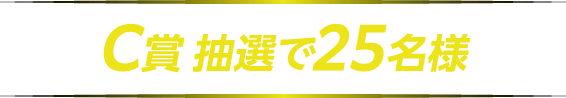 B賞 抽選で25名様